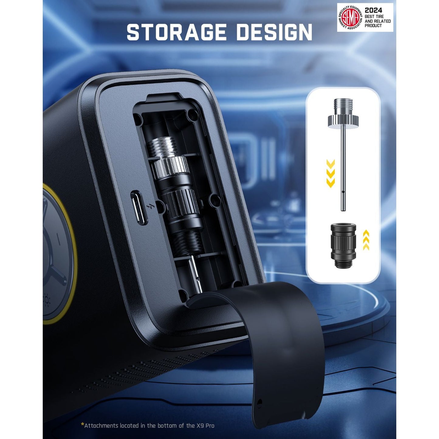 Portable Tire Inflator for Compact Car
