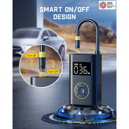 Portable Tire Inflator for Compact Car